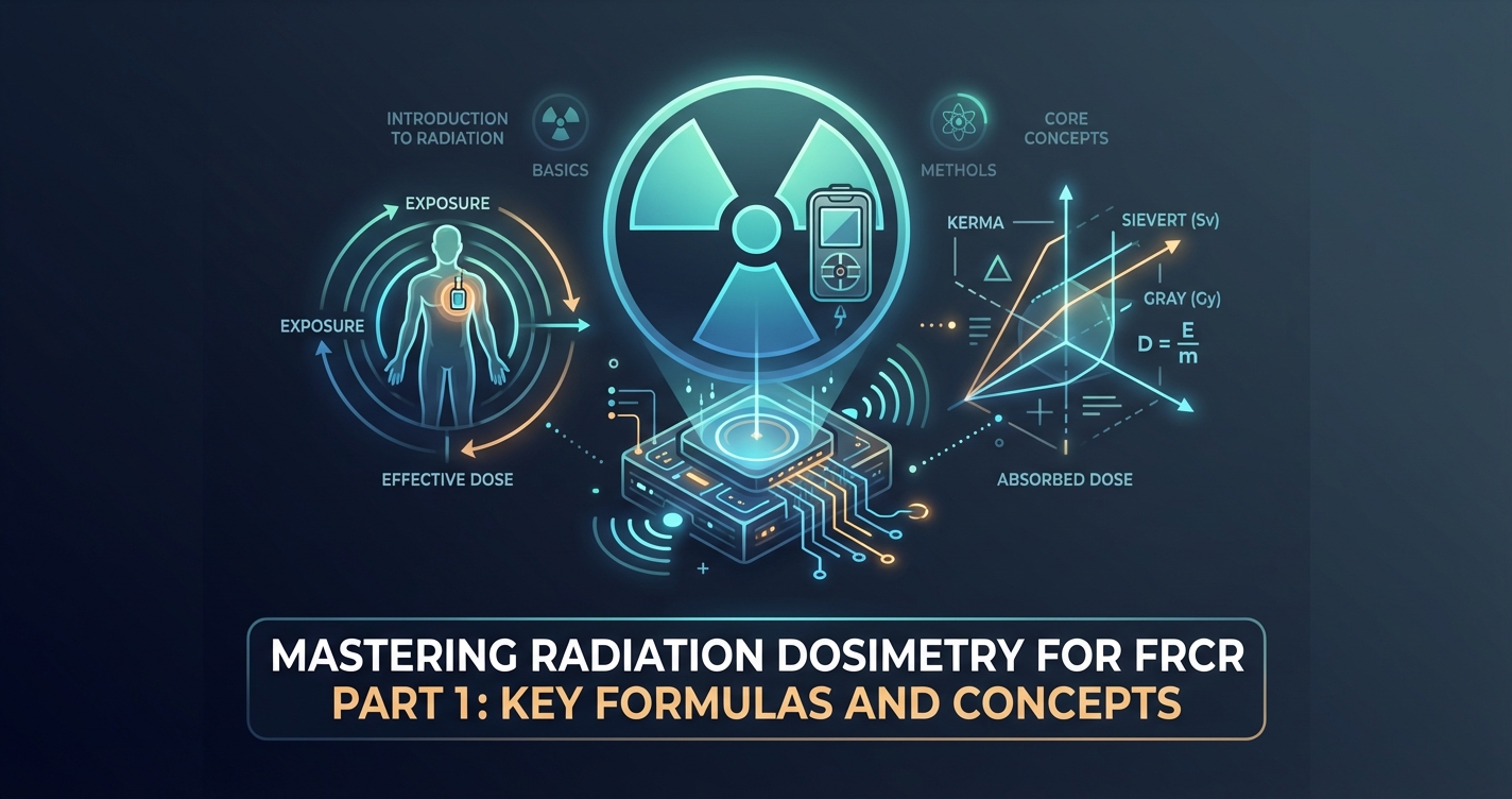 Radiation Dosimetry for FRCR Part 1: Key Concepts, Units, and Formulas Explained
